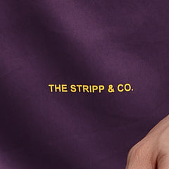 Violet/Lavendour Plain Poly Satin Lycra Shirt with Silver Metal Button - Premium, Unbreakable button